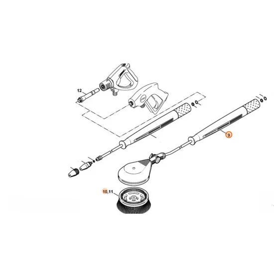 Stihl  Obrotowa szczotka myjąca 4925 500 3000